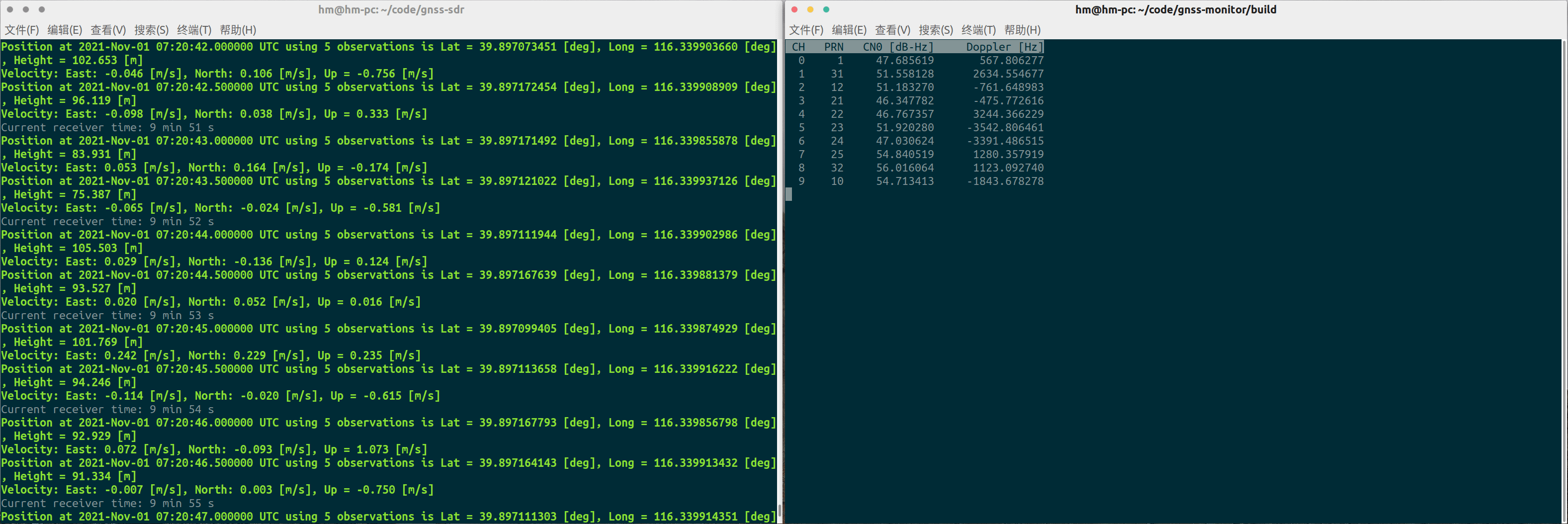 GNSS signal simulator and GNSS receiverg